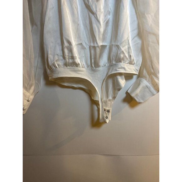 Abercrombie & Fitch Silk Sheer Body Suit Top (size medium) - Picture 6 of 9